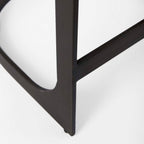 Tabouret de bar Tyler en cuir marron