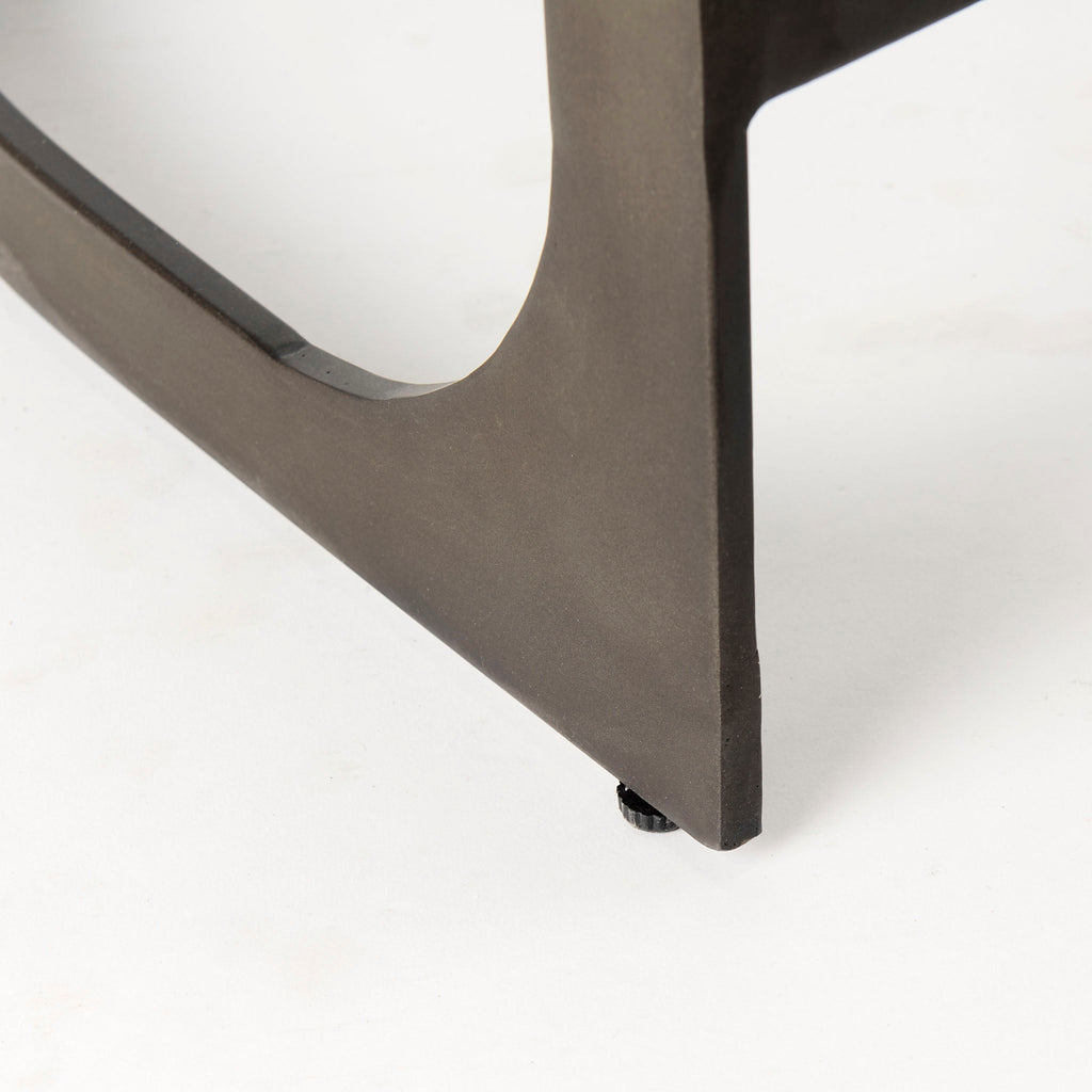 Tabouret de bar Tyler en cuir noir