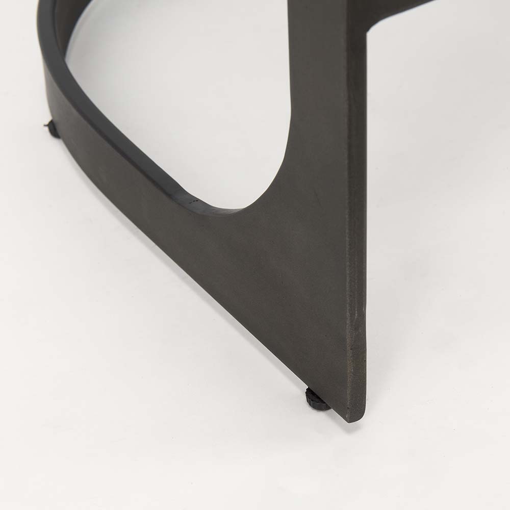 Tabouret de bar Tyler en daim marron