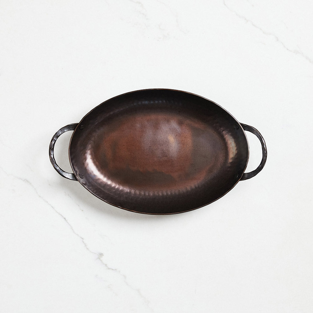 Rôtissoire ovale en acier au carbone Smithey 