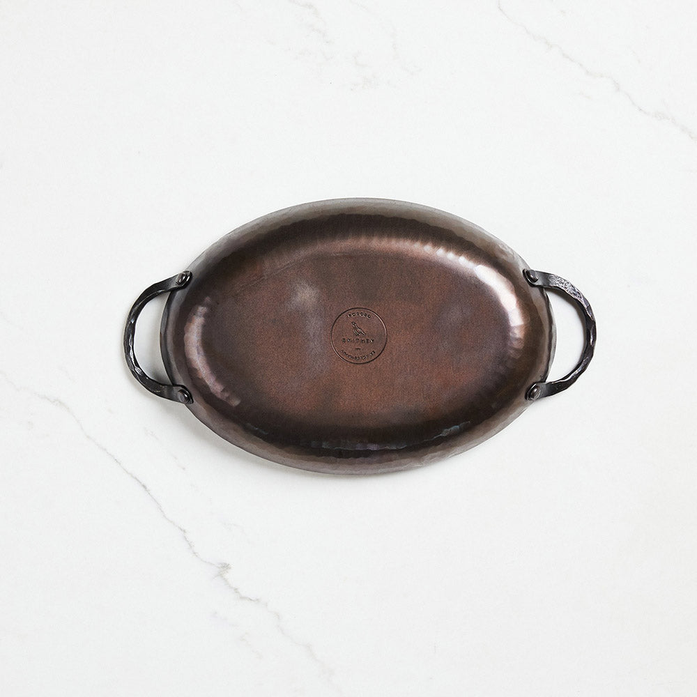 Rôtissoire ovale en acier au carbone Smithey 