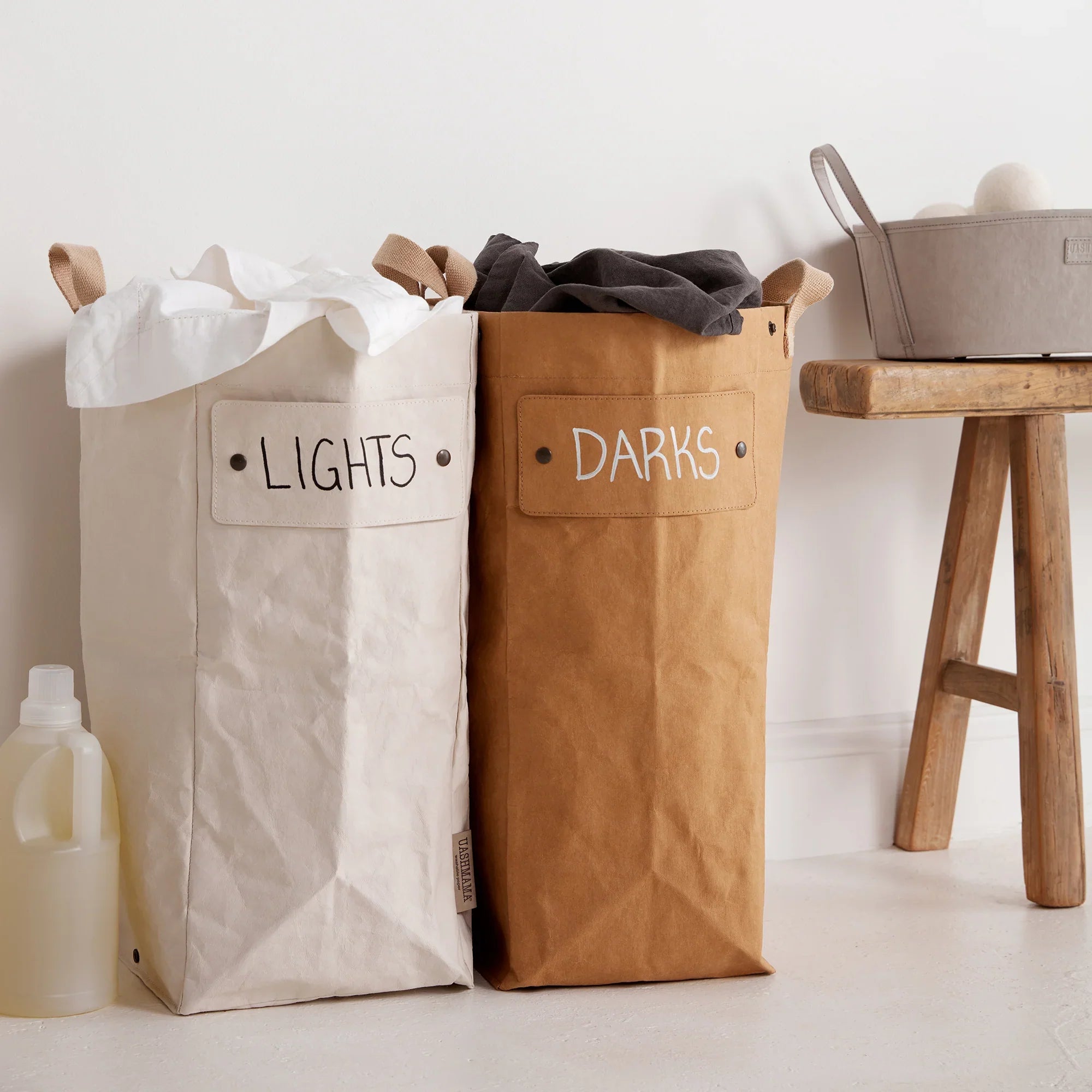 Sac à linge Uashmama blanc