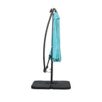 Parasol de terrasse lumineux à énergie solaire de 3 m avec pied