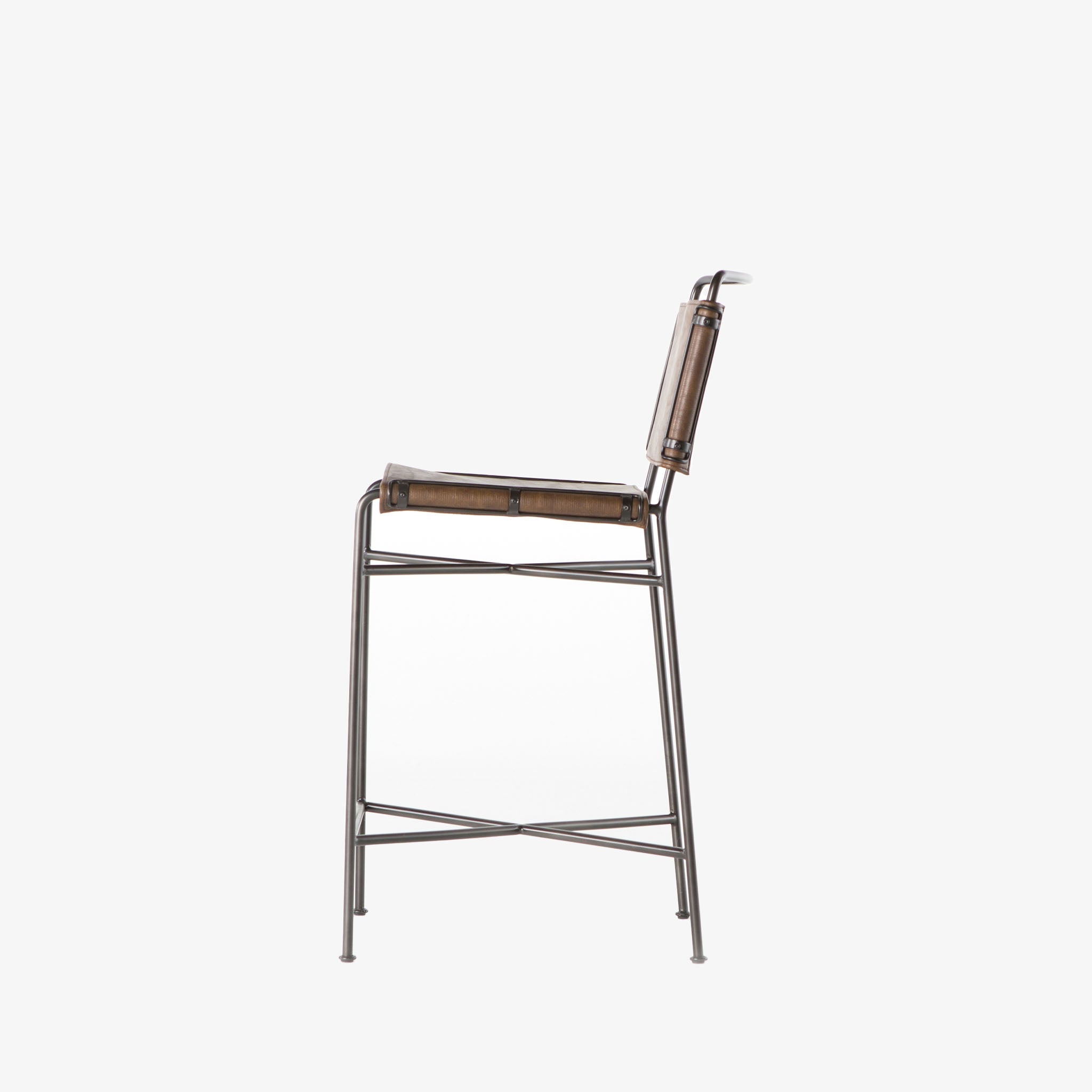 Tabouret de bar Four Hands Wharton en marron vieilli