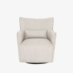 Fauteuil pivotant Kimble Four Hands en platine noble