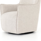 Fauteuil pivotant Kimble Four Hands en platine noble