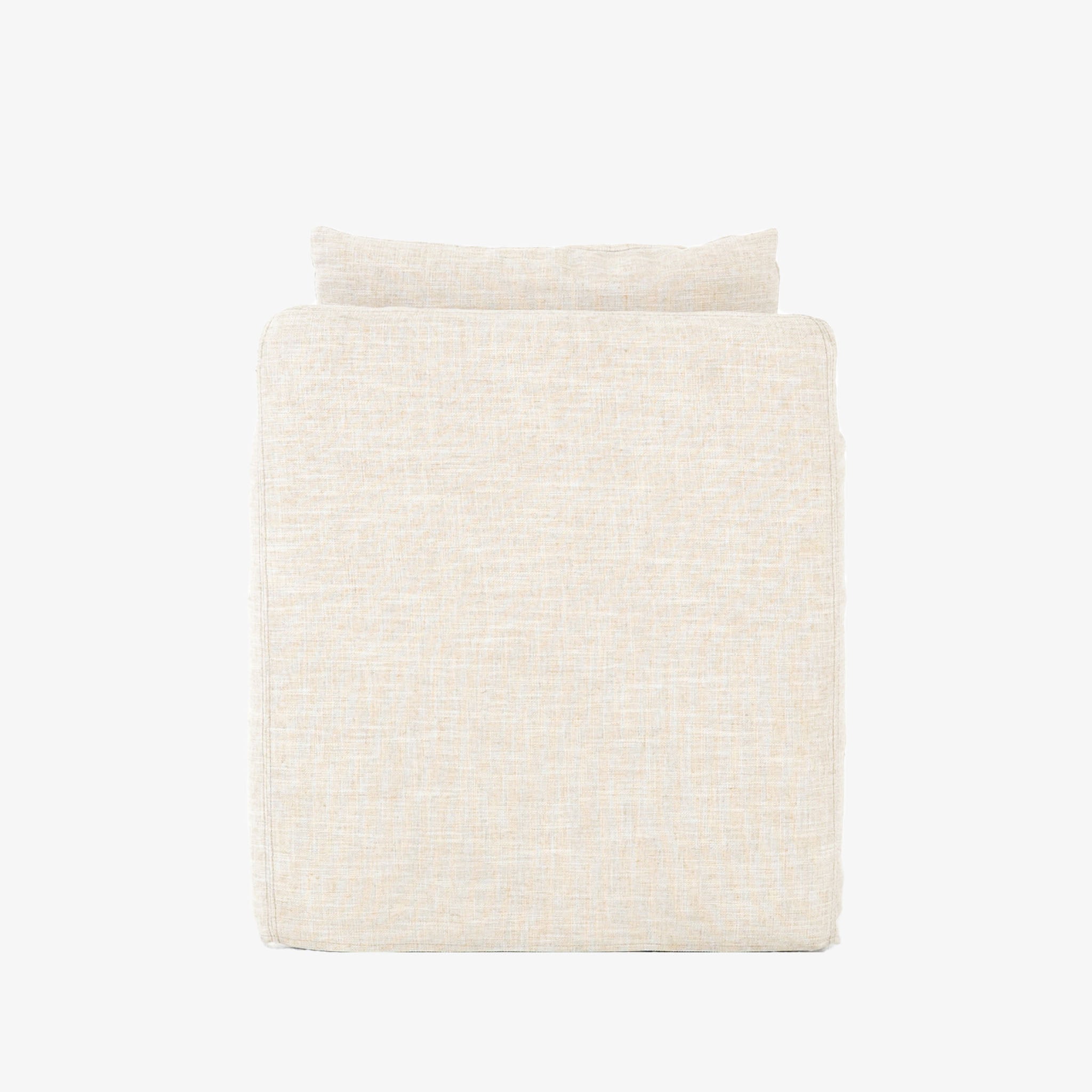 Fauteuil pivotant Four Hands Banks en cambric ivoire