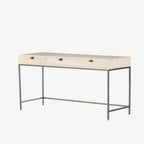 Bureau modulaire Four Hands Trey en peuplier couleur tourterelle