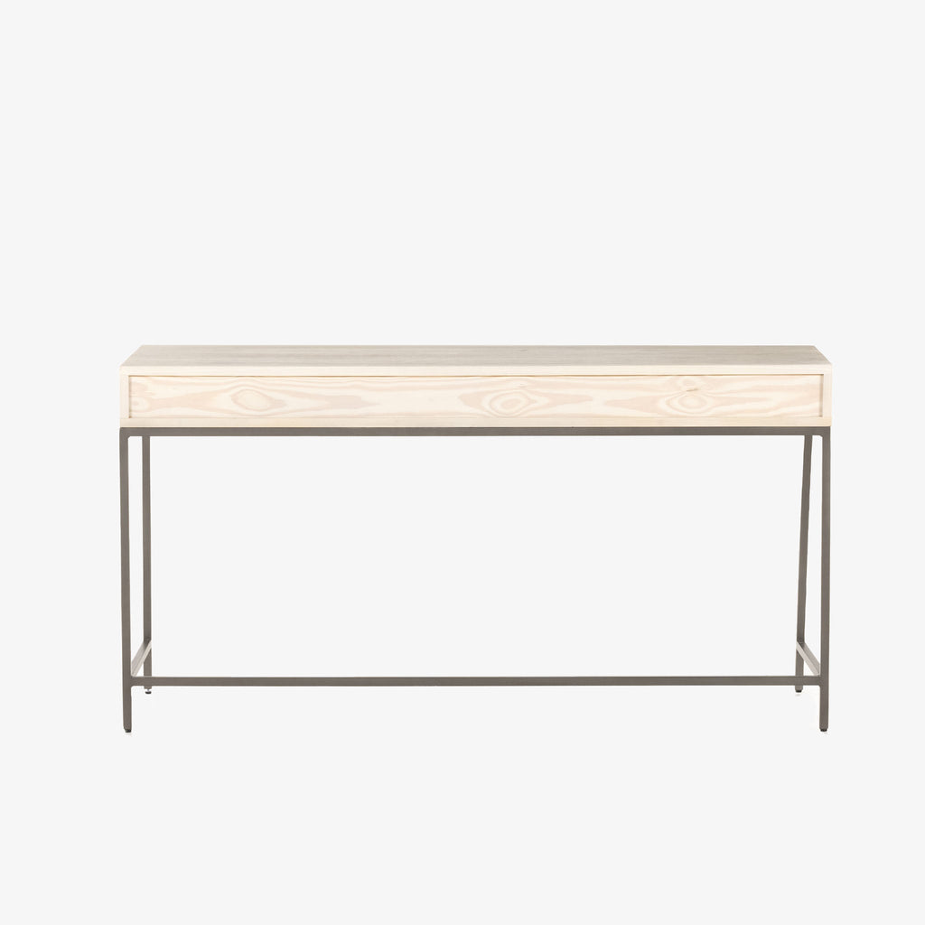 Bureau modulaire Four Hands Trey en peuplier couleur tourterelle