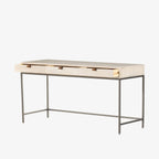 Bureau modulaire Four Hands Trey en peuplier couleur tourterelle