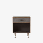 Table de chevet Four Hands en galuchat gris