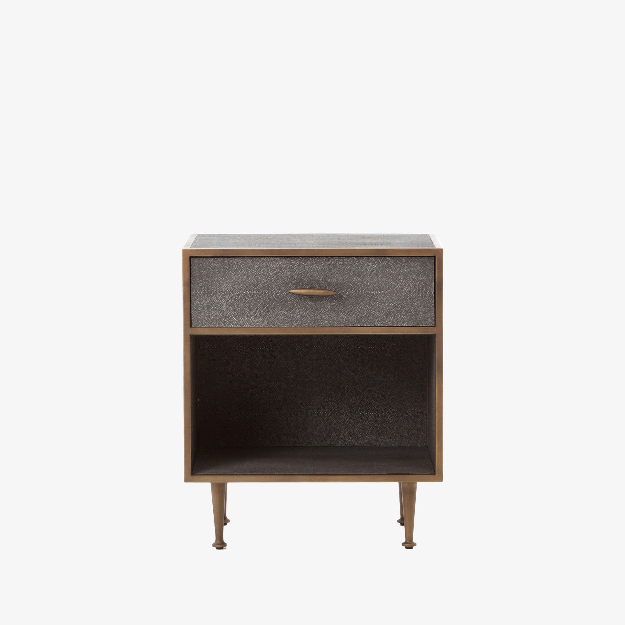 Table de chevet Four Hands en galuchat gris