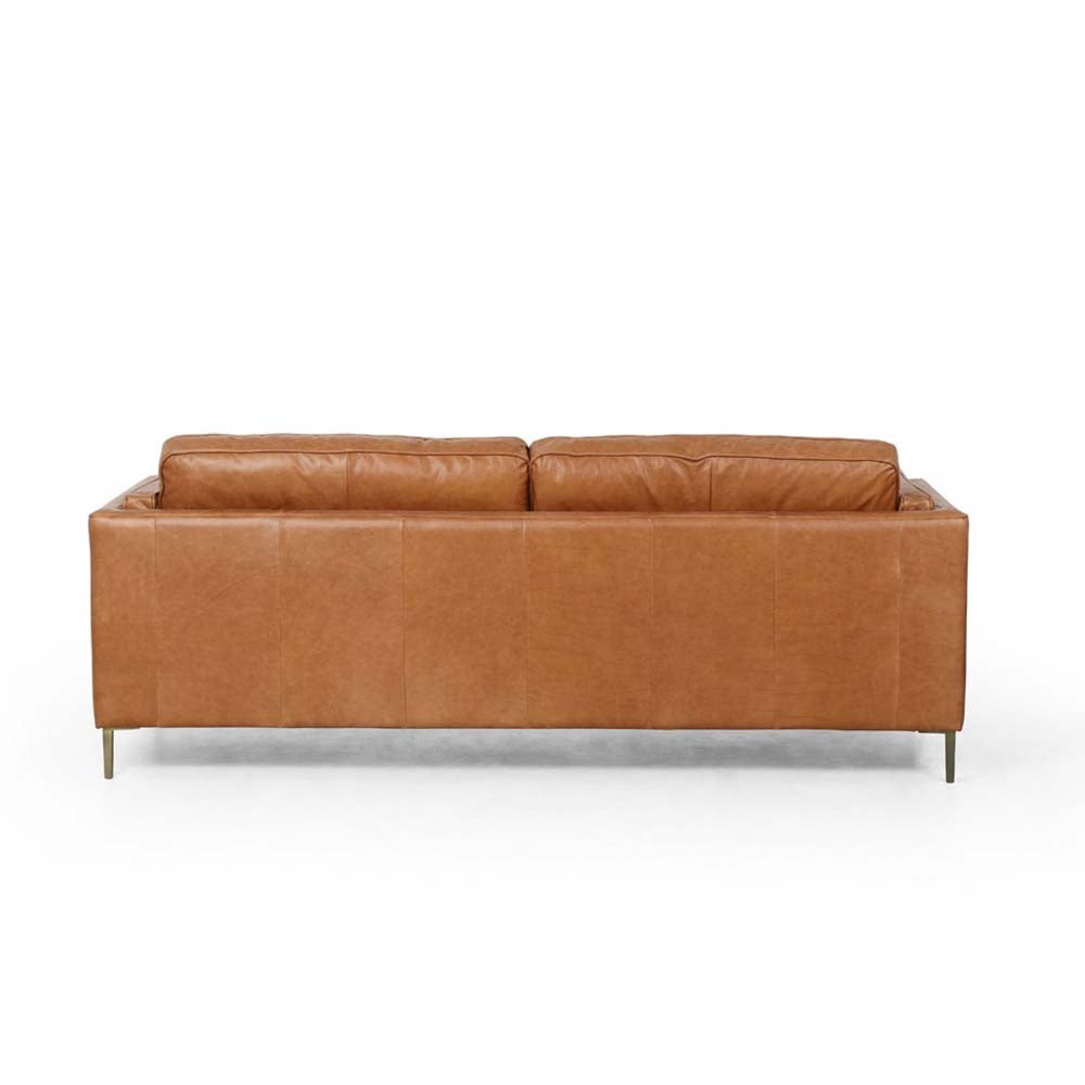 Canapé Emery Four Hands couleur caramel Sonoma