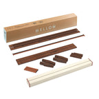 Cadre de lit plateforme classique en bois massif de 12 pouces