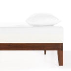 Cadre de lit plateforme classique en bois massif de 12 pouces