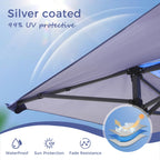 Toit de jardin pliable et renforcé de 4 m x 4 m avec élégant rideau d'angle - 4 m x 4 m