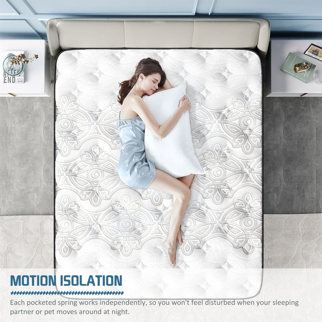 Matelas hybride moelleux de 35,5 cm (14 pouces) en boîte