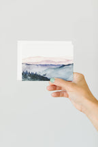 Coffret de 8 cartes de vœux « Majesté de la Montagne Pourpre »