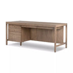 Bureau suspendu Four Hands en placage gris rustique