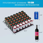 Mini-réfrigérateur à boissons de 61 cm (24 pouces) avec cave à vin intégrée