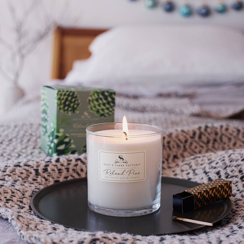 Bougie de soja grand format Roland Pine