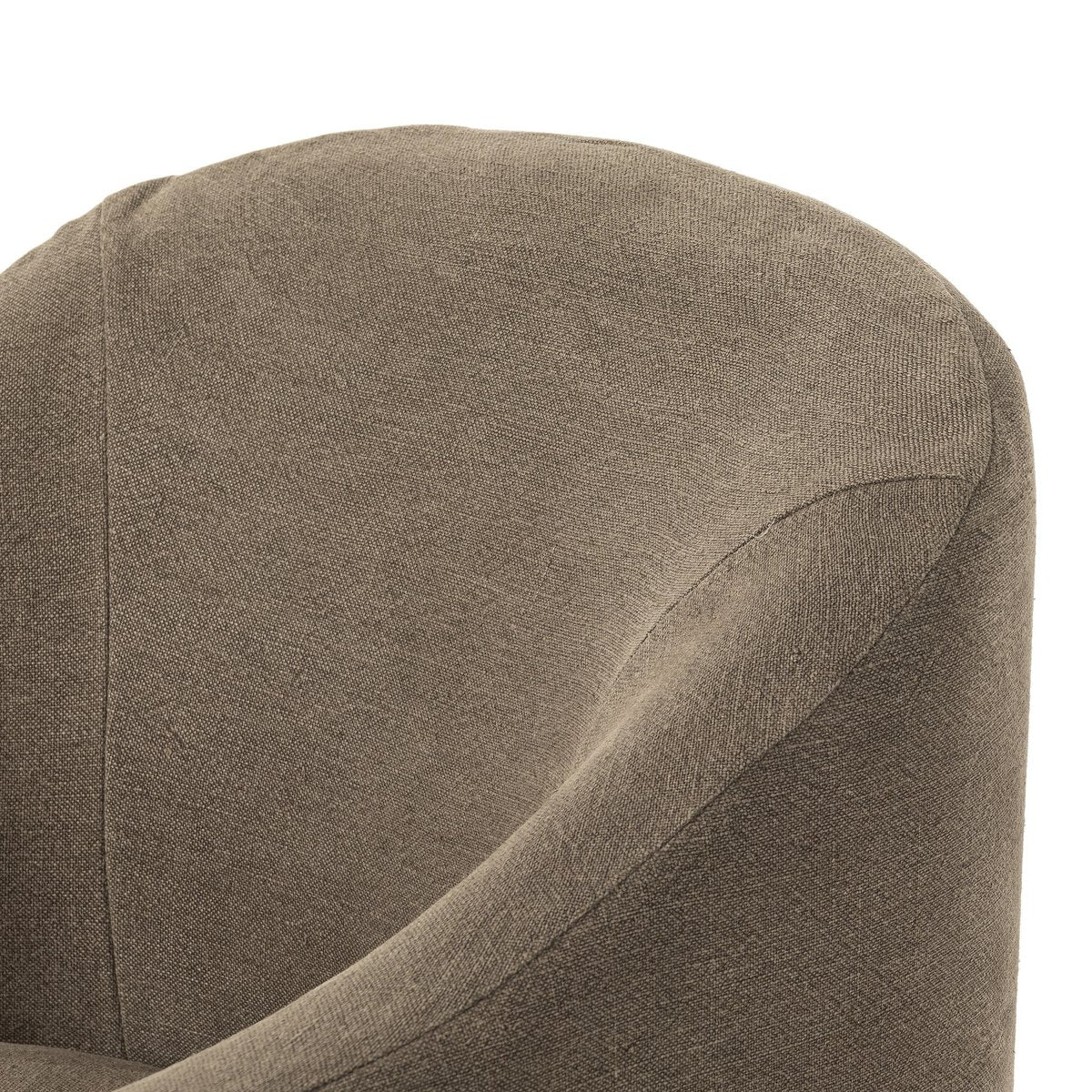 Chaise de salle à manger Four Hands Cove à roulettes, couleur café Broadway