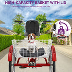 26 Tricycles bleus pour adultes à 3 roues avec paniers amovibles