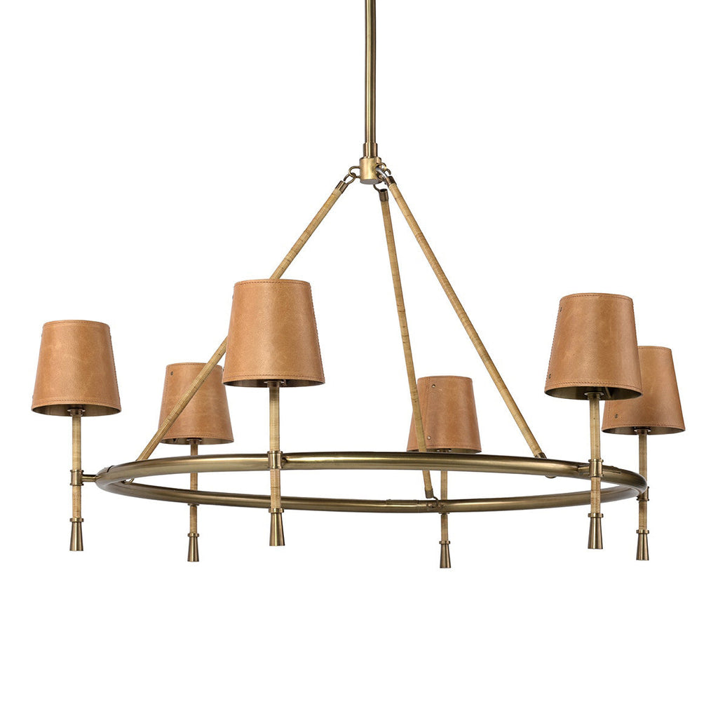 Lustre Palecek Hendrick couleur cognac