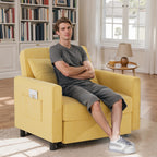 Canapé-lit convertible 3 en 1, avec fauteuil gigogne et lit pliant, idéal pour le salon.