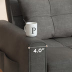 Canapé-lit convertible 3 en 1, avec fauteuil gigogne et lit pliant, idéal pour le salon.