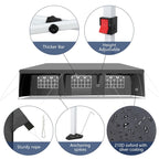 Gazebo pliable en toile Oxford 30x10FT avec 8 sacs de sable et 8 parois latérales avec sac de rangement pour remorqueur - 30x10x8.8FT(LDH)