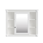 Meuble-lavabo moderne de 91 cm (36 po) avec vasque et armoire à miroir, 2 portes et 2 tiroirs