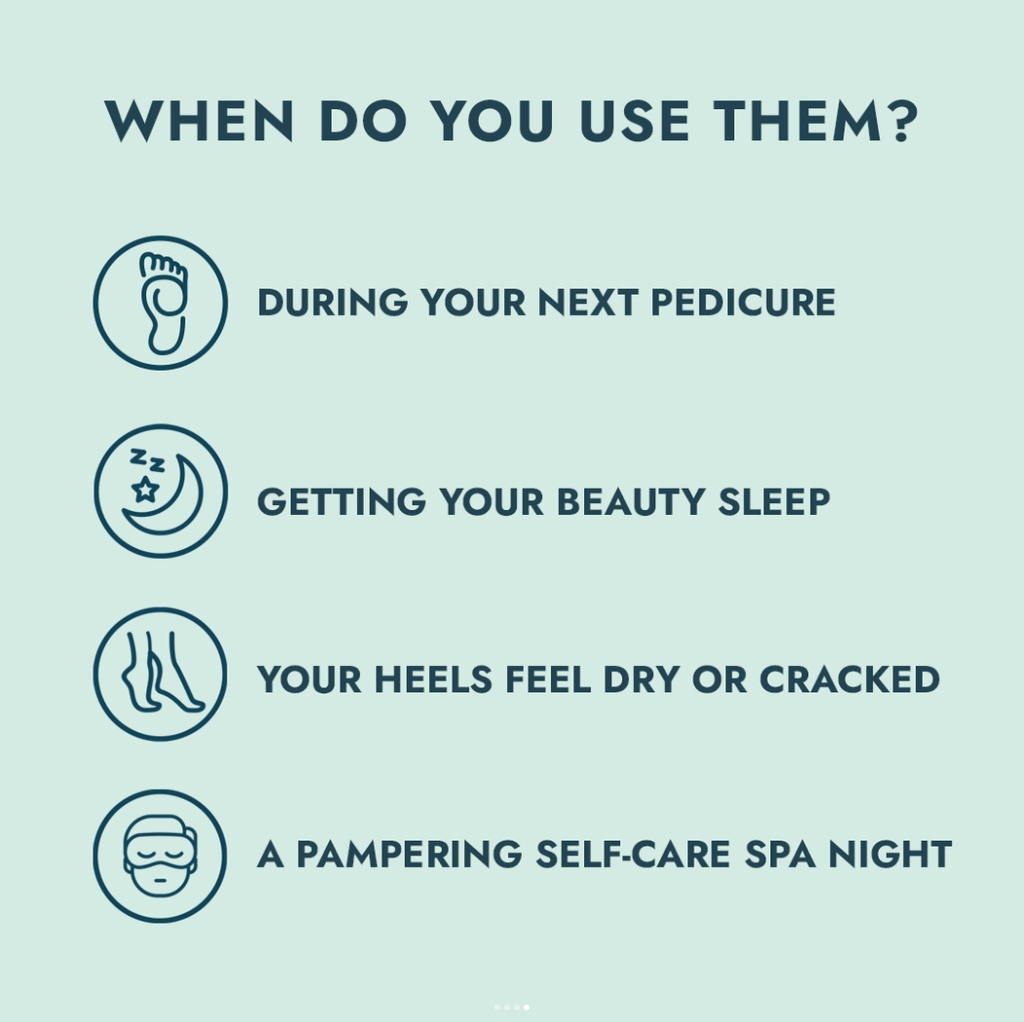 Chaussettes hydratantes pour talons roses