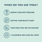 Chaussettes hydratantes pour talons roses