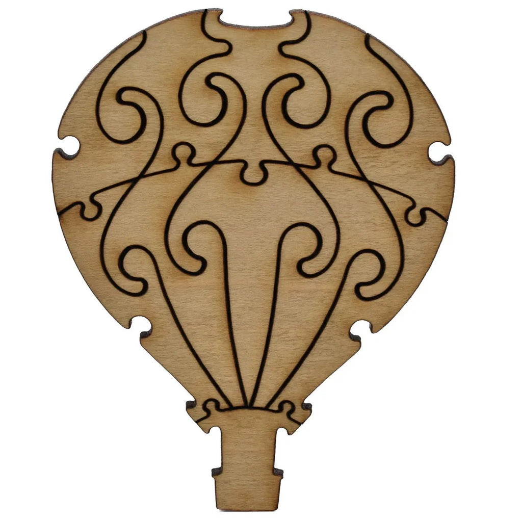 Ballons puzzle de la Liberté au-dessus des terres agricoles