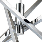 Lustre moderne en aluminium noir et or avec éclairage LED linéaire de type Sputnik, suspension pour salon/salle à manger/cuisine