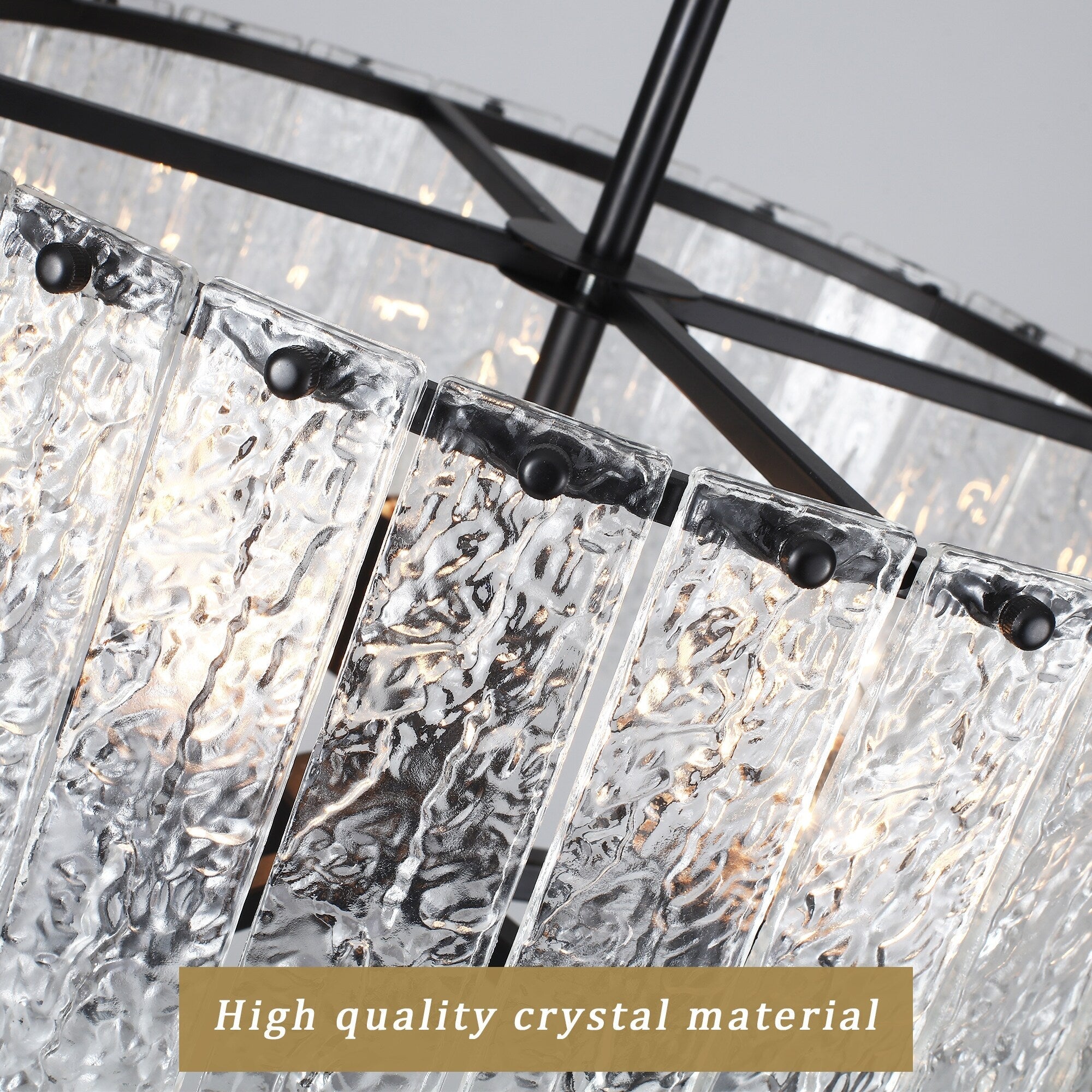 Lustre moderne rond à 5 lumières, style tambour, plafonnier semi-encastré classique, suspension pour îlot de cuisine ou salle à manger