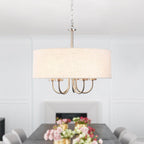 Plafonnier semi-encastré moderne à 5 lumières pour salle à manger, chambres et salon - Non applicable