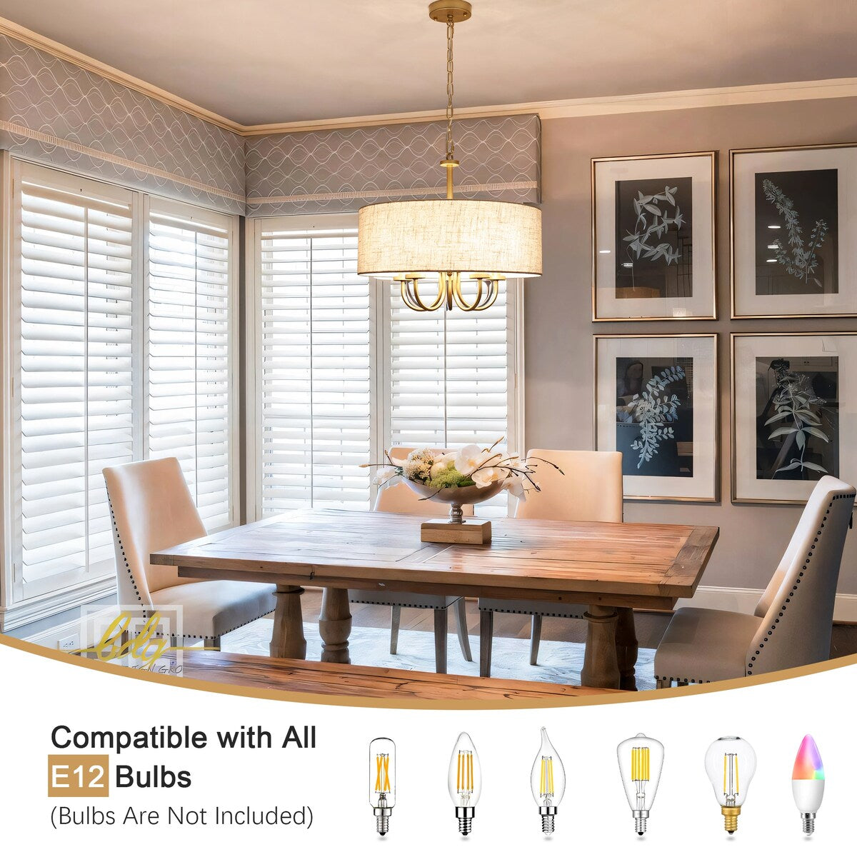 Plafonnier semi-encastré moderne à 5 lumières pour salle à manger, chambres et salon - Non applicable