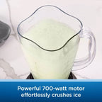Mélangeur à 5 vitesses, bol en plastique de 6 tasses, 700 watts - 6 tasses