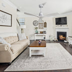 Ventilateur de plafond moderne de 132 cm (52 ​​pouces) en bois massif et ABS avec télécommande (sans éclairage), 6 vitesses de ventilation et flux d'air réversible.