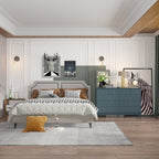 Commode double de 55,1 cm de large avec tiroirs de rangement