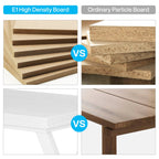 Bureau d'ordinateur robuste de 55 pouces, bureau de bureau