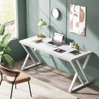 Bureau d'ordinateur robuste de 55 pouces, bureau de bureau