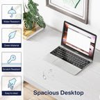 Bureau d'ordinateur robuste de 55 pouces, bureau de bureau