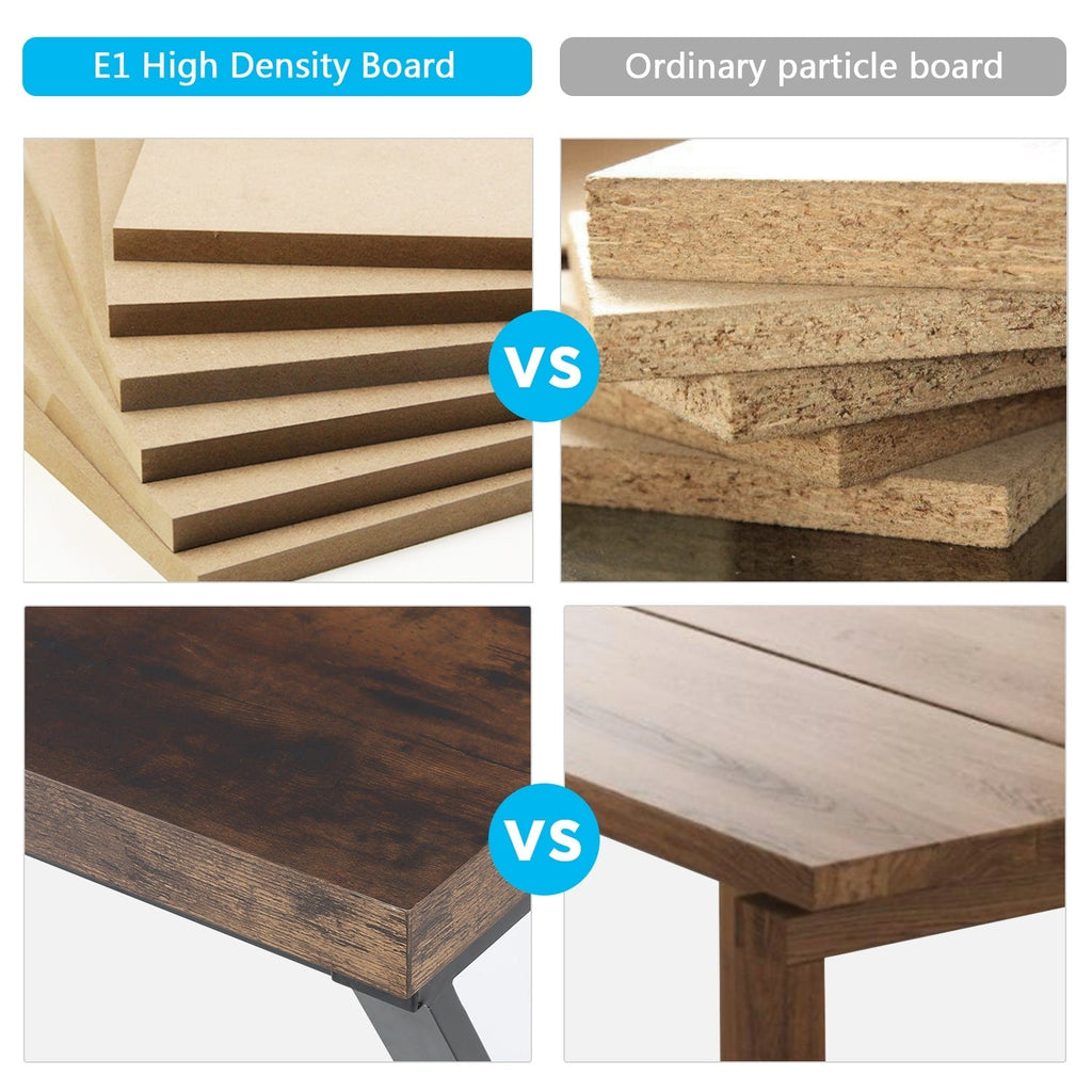 Bureau d'ordinateur robuste de 55 pouces, bureau de bureau