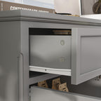 Buffet blanc laqué de style moderne et contemporain du milieu du siècle, 150 cm