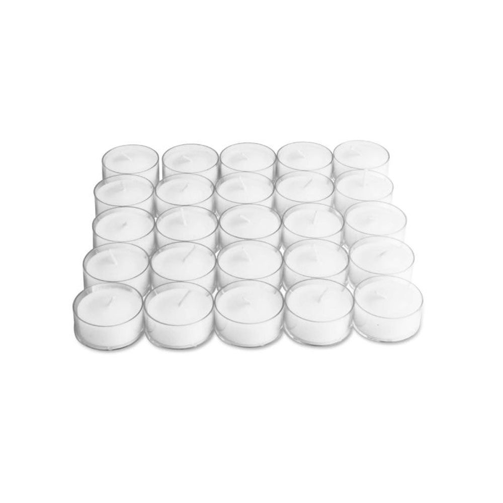 Bougies chauffe-plat blanches - Lot de 25