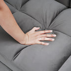 Canapé-lit convertible 3 en 1 en velours 64,96 avec dossier réglable, poche de rangement et capacité de charge de 227 kg