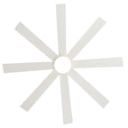 Ventilateur de plafond noir à 8 pales de 65 pouces avec éclairage LED et télécommande